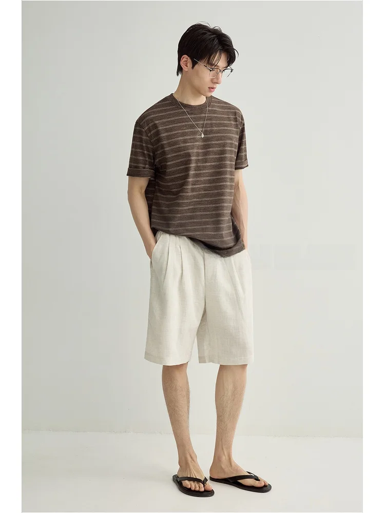 30代メンズブランドで夏をどう選ぶ？ストライプ半袖Tシャツの選び方と実際の使い方