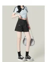 Forever 21 アメリカン レトロ カーキ カーゴ ショーツ