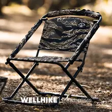 WELLHIKE アウトドア折りたたみ椅子【ダブルサイド・コーデュラ・高低調節可能・キャンプ・フィッシング用】