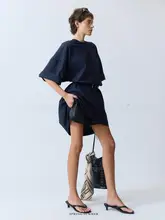 UNICA オーバーサイズTシャツ【落ち感のあるシルク光沢コットン・女性用】