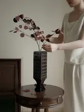 フラワーベース 陶器 ヴィンテージ おしゃれ リビング テーブル インテリア アートオブジェ