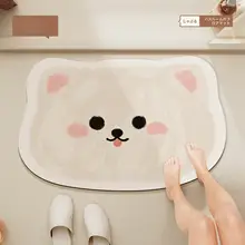 かわいいデザインのバスルームマット【滑り止め・吸水性・トイレ用】