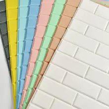 3D立体壁紙 自粘式防水・防潮・遮音・防衝撃 ブリックパターン【リビング・寝室用】
