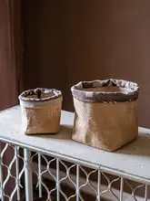 麻布製 北欧スタイルの花器セット【クリエイティブなデザイン・バルコニーや庭用】