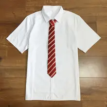 学生用長袖と半袖の制服シャツ【ゆったりサイズ・ユニセックス・学院風】（セットアップ対応）
