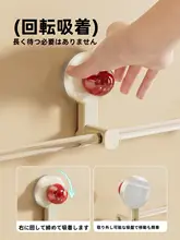 吸盤式ヘアバンド収納ラック【壁掛け・2頭フック・ヘアアクセサリー用・便利】