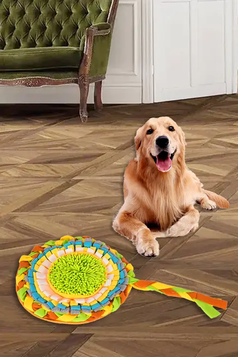 ペット用嗅ぎマット【犬猫用・耐噛性・トレーニング・洗濯機対応・滑り止め付き】