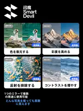 SmartDevil スマホ用 CPLフィルター 偏光 ARコーティング 4K高画質 水面 ガラス 反射防止 高解像度 コンパクト ライブ撮影