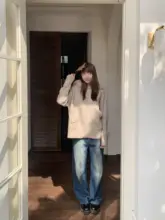 フード付きファー襟ニットカーディガン【スタイル・ジッパー・秋用】