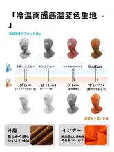変色機能付き ヘッドカバー【防風・フリース素材・保温・男女兼用】