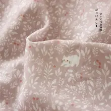 赤ちゃん用キャラクターコットン布【二重ガーゼ・手洗いタオル・ベッド用】