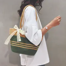 大容量編みトートバッグ【ファッション・夏用・ショルダーバッグ】