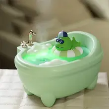 かわいいデザインのデスク用バスタブ加湿器【多色のムードライト付き】