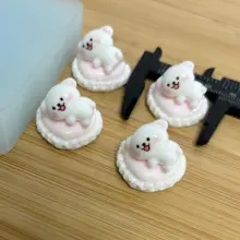 ミニシリコン型【食品グレード・耐熱・犬デザイン・DIY用】