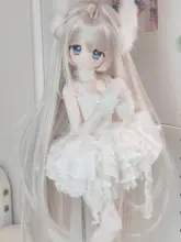 軽量ストレートヘアウィッグ【新色・長さ三分・BJD用】