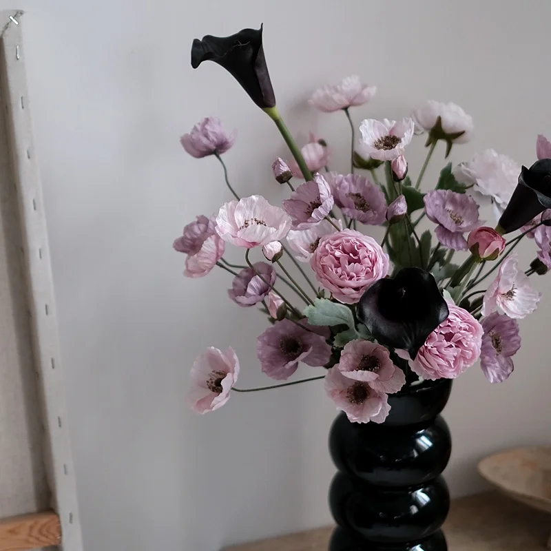 北欧風のインテリアに合う、紫色のポピー造花束は本当におすすめ？