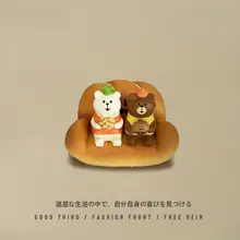 猫デザインのパンソファデスクトップ装飾【かわいいフィギュア・卒業祝い・誕生日ギフト】