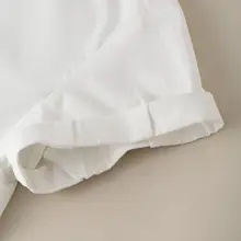 純綿フレンチスタイルのシンプルな半袖シャツ【女性用・高級感・ファッション】