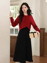 キャミワンピース レディース ブラック ウエストマーク 着痩せ ロング丈 重ね着 着回し クリスマス 秋冬