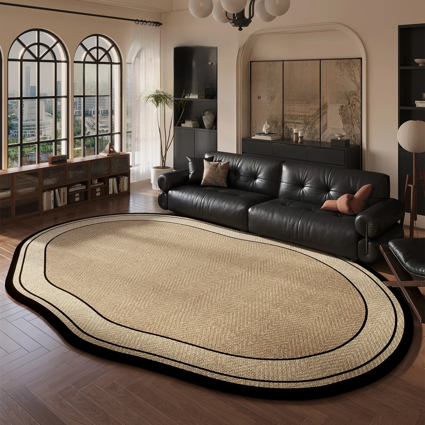 ヴィンテージ風ラグ【クリーム色・リビング用・ウォッシャブル】の選び方と実用性