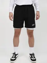 SLAMBLE メンズバスケットボールショートパンツ【夏用・トレーニング・ハーフパンツ・2重構造】