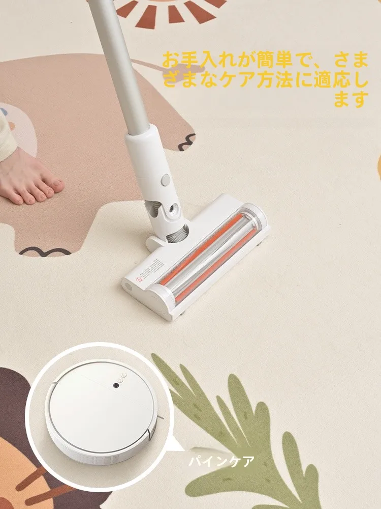 子供部屋用ラグ：女の子向けの童趣デザインと高耐摩耗性を実現