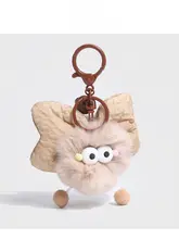 かわいいリボン付きぬいぐるみ車用キーホルダー【ギフトにも最適】