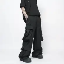 アメリカンスタイルのヴィンテージ感あふれる多ポケット作業パンツ【ゆったりストレート・ワイドレッグ・デザイン性】