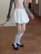 高腰リボン付きフラワープリントフレアスカート【春夏用・エレガント・フィット】