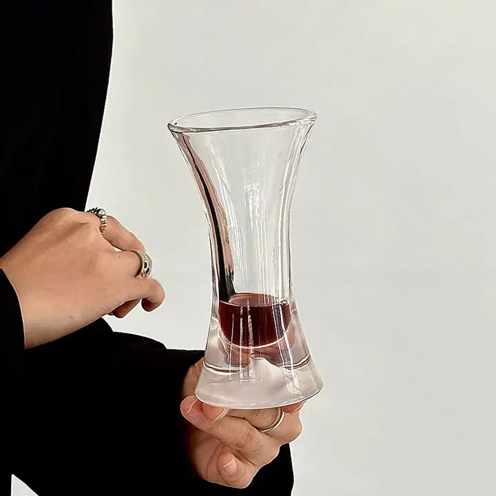 新中式デザインのウエストシェイプグラス【焼酎・カクテル・ジュース用】