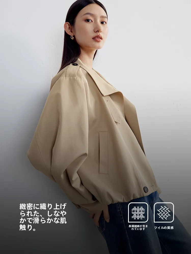 短ジャケットは本当に春に着るべき？高級感あるショートトレンチコートが解決する3つの悩み