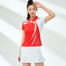 速乾透けないバドミントンウェア【男女兼用・半袖・スポーツトレーニング用】（セットアップ対応）