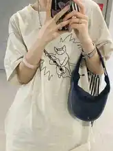 極上の柔らかさコットン製 レディース半袖Tシャツ【ゆったりデザイン・アメリカンスタイル】