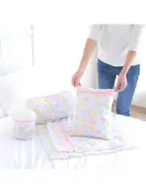 印刷柄の洗濯用ネット【衣類用・下着・家庭用】（セットアップ対応）