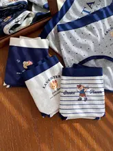 かわいらしいベアプリントのコットンショーツ【抗菌・ロングクロッチ・大きいサイズ対応】
