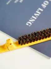 ポータブル折りたたみ式豚毛製細かい歯のヘアコーム【ボリュームスタイル・ヘアケア用】