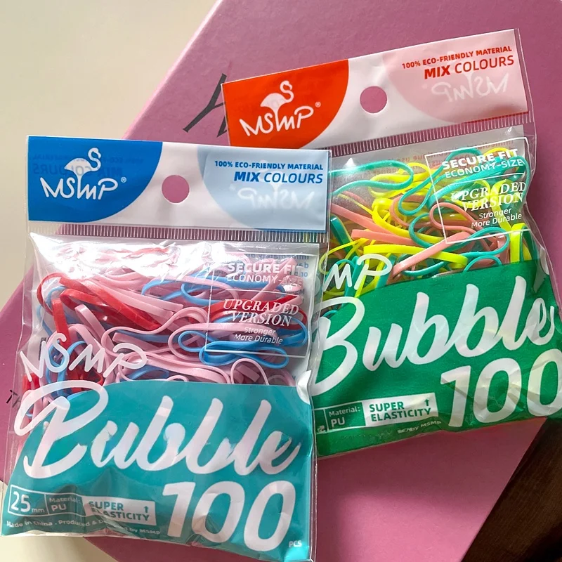 ゆるいポニーテールに最適なマルチカラーエラスティックヘアタイの使い方と特性