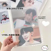 透明プラスチック製アルバム【3寸・写真・明信片・収納用】