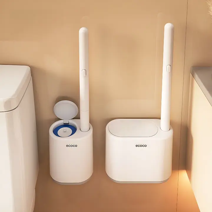 壁掛け式使い捨てトイレブラシ【無死角クリーニング・家庭用】
