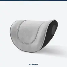 カー ヘッドレスト 車両用ネックピロー アルカンターラ素材 快適なデザイン