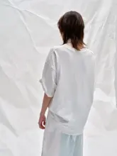 夏用通気性のあるダブルレイヤーコットンTシャツ【極上の柔らかさ・ゆったり・多用途】