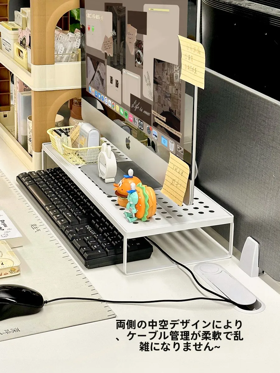 奥行60cmのPCデスクに悩むなら、この「高さ調整可能なモニター台」が本当の救世主？