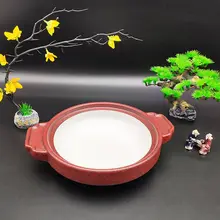 高級感あふれる和風の陶器土鍋【明火対応・海鮮煮込み用・飲食店向け】
