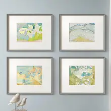 シンプルで上品なフランス風アートリビングルーム装飾画【北欧スタイル・風景画】