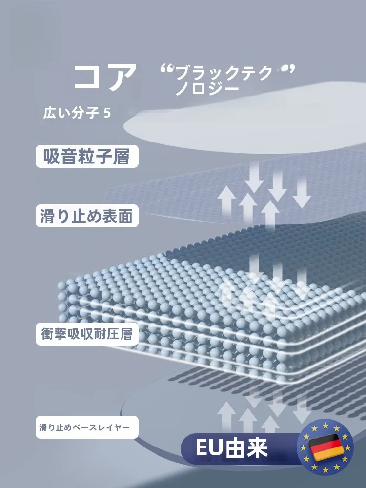 ジャンプロープ用減震マット：防音性と衝撃吸収性を備えた厚手家庭トレーニングシート