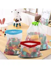 おもちゃ収納袋【環境に優しい・透湿性・巾着タイプ】