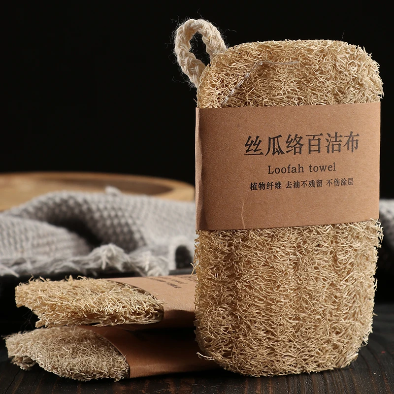 天然のヘチマで作られたキッチンクリーナー：油汚れ・食器洗いに最適な耐久性パッド