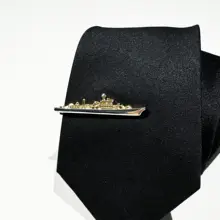 エレガントなデザインのネクタイピン【ギフトボックス付き・クリエイティブなペン・飛行機・船のモチーフ】