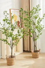 バイオニックプラント 大型ポット 室内装飾 木製擬似植物