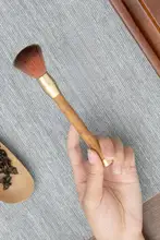 花梨木製の茶具用手作り茶筆【五福養壺筆・家庭用装飾品】